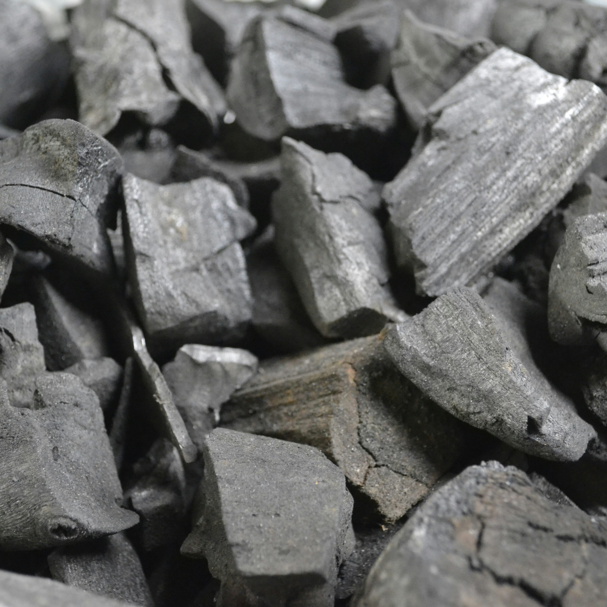 A Stack of Hardwood Charcoals